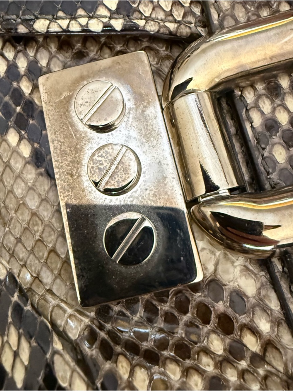 Michael Kors Snakeskin Shoulder Bag - Picture 4 of 13